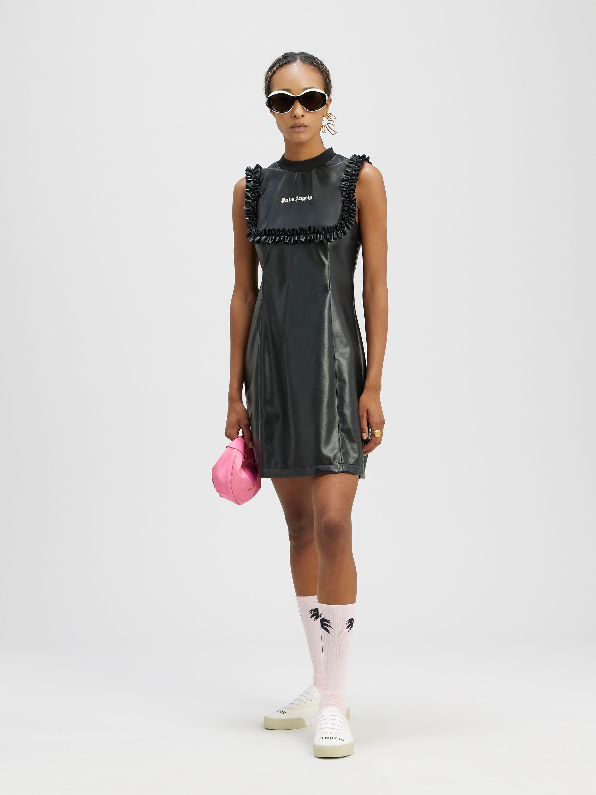Leather Effect Mini Trac Kdress - 2