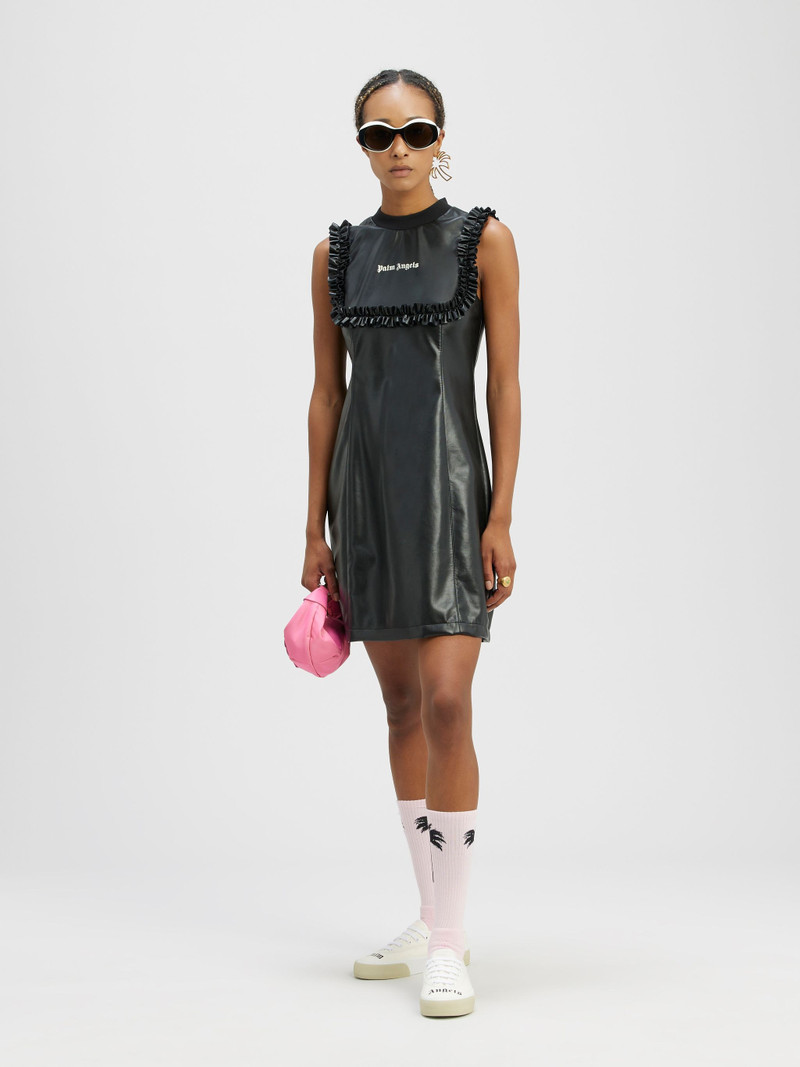 Palm Angels Leather Effect Mini Trac Kdress outlook
