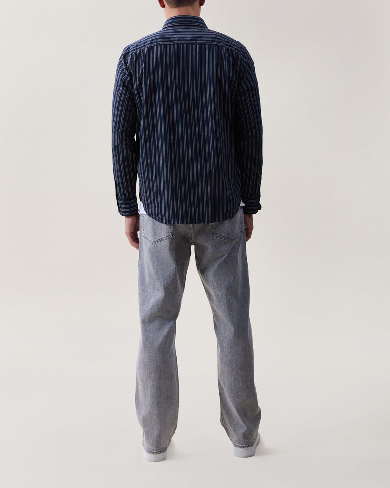 rag & bone Griffin Poplin Striped Shirt outlook