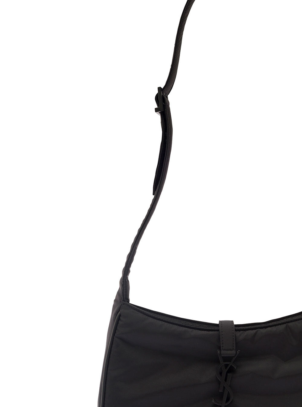 Saint Laurent Men 'Le 5 À 7' Black Shoulder Bag With Cassandre Fastening In Recycled Nylon Man - 3