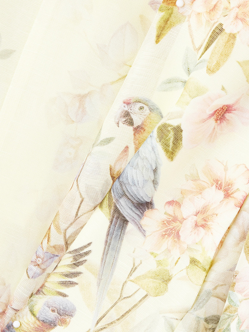 Rebellion Printed Linen And Silk-blend Playsuit 4