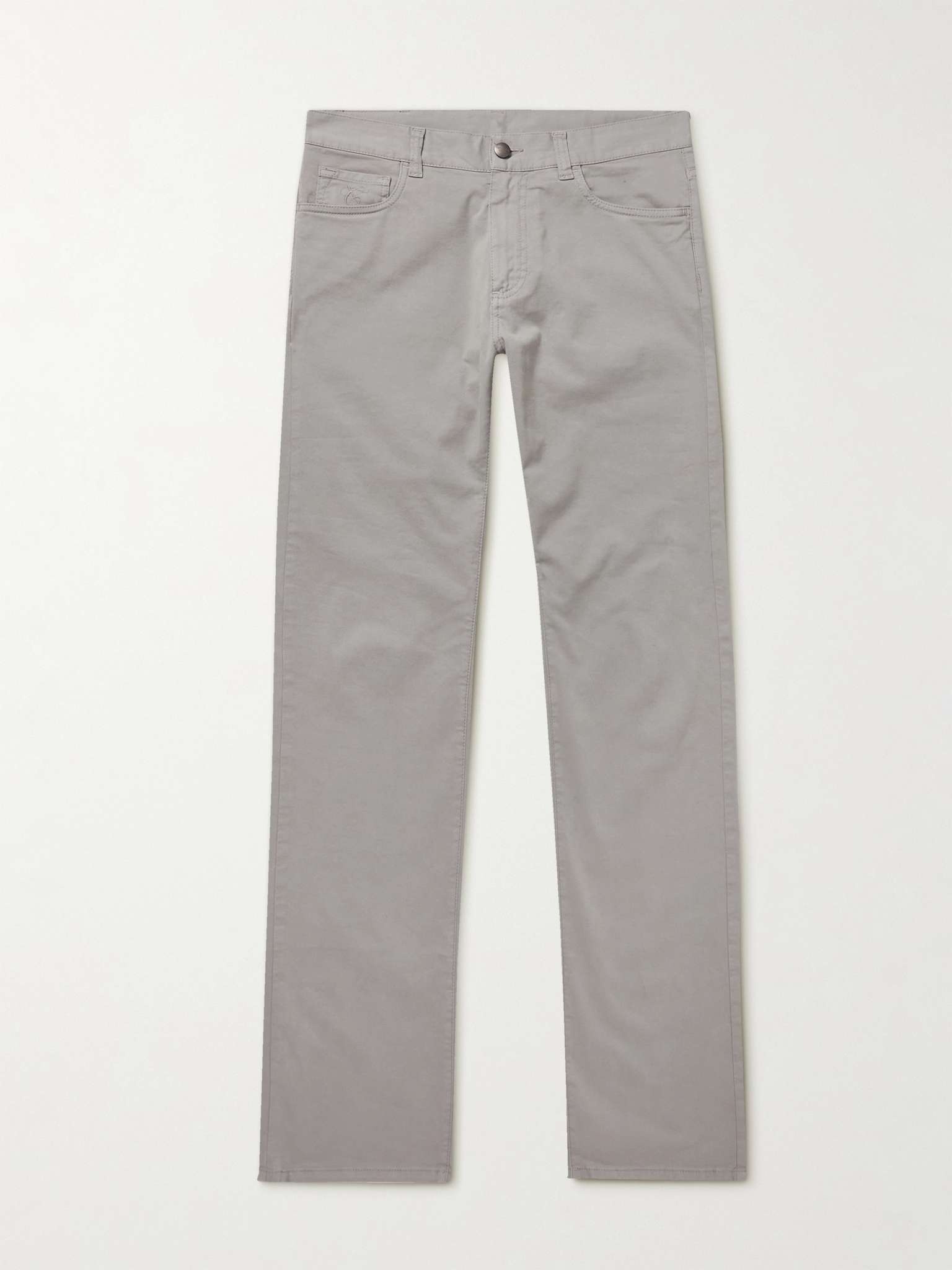 Slim-Fit Stretch-Cotton Chinos - 1