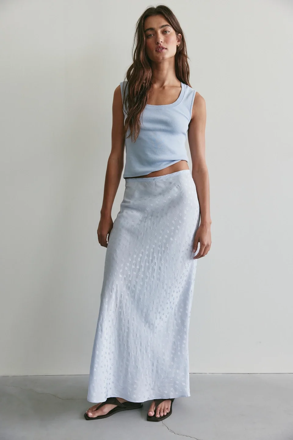 Bonita Solid Maxi Skirt - 1