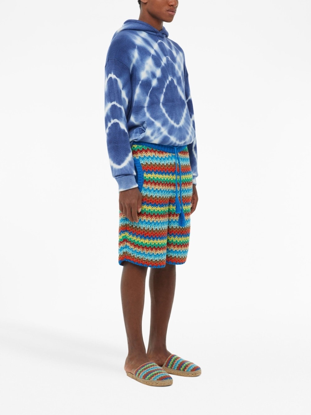 Over The Rainbow crochet-knit shorts - 4