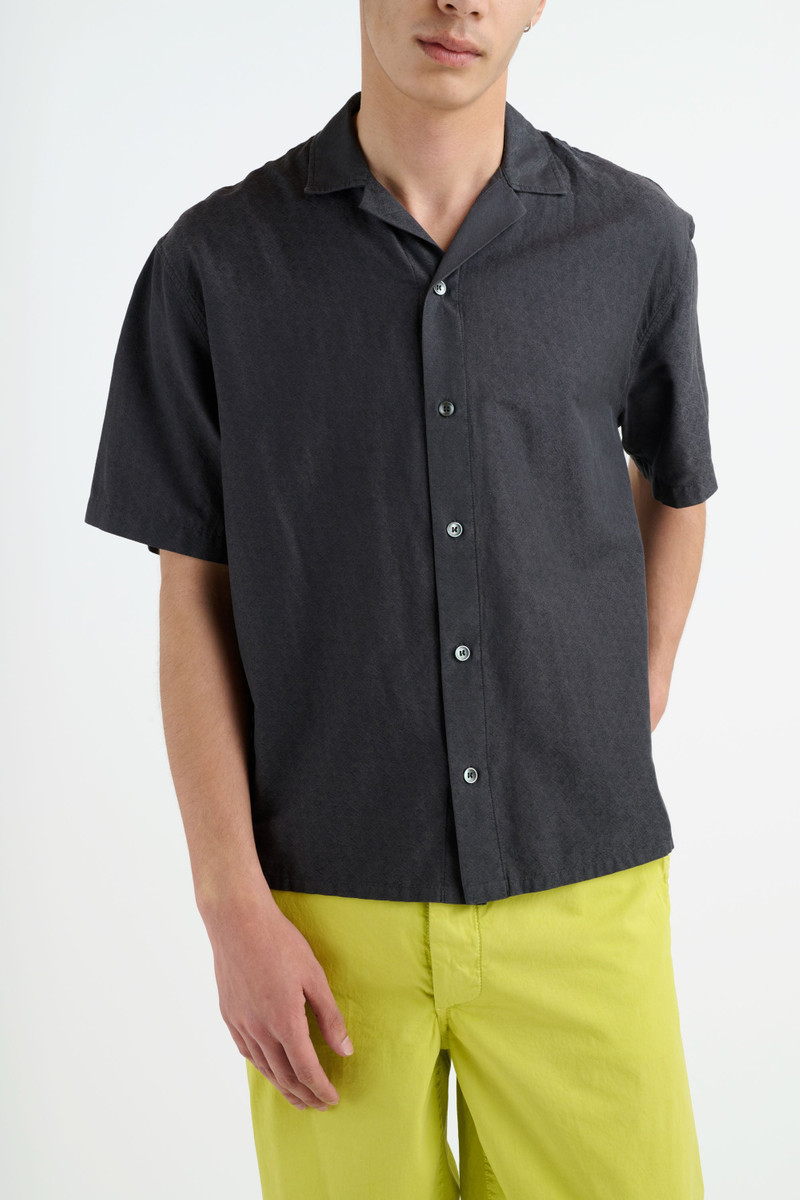 JAQUARD SILK CAMP SHIRT 3