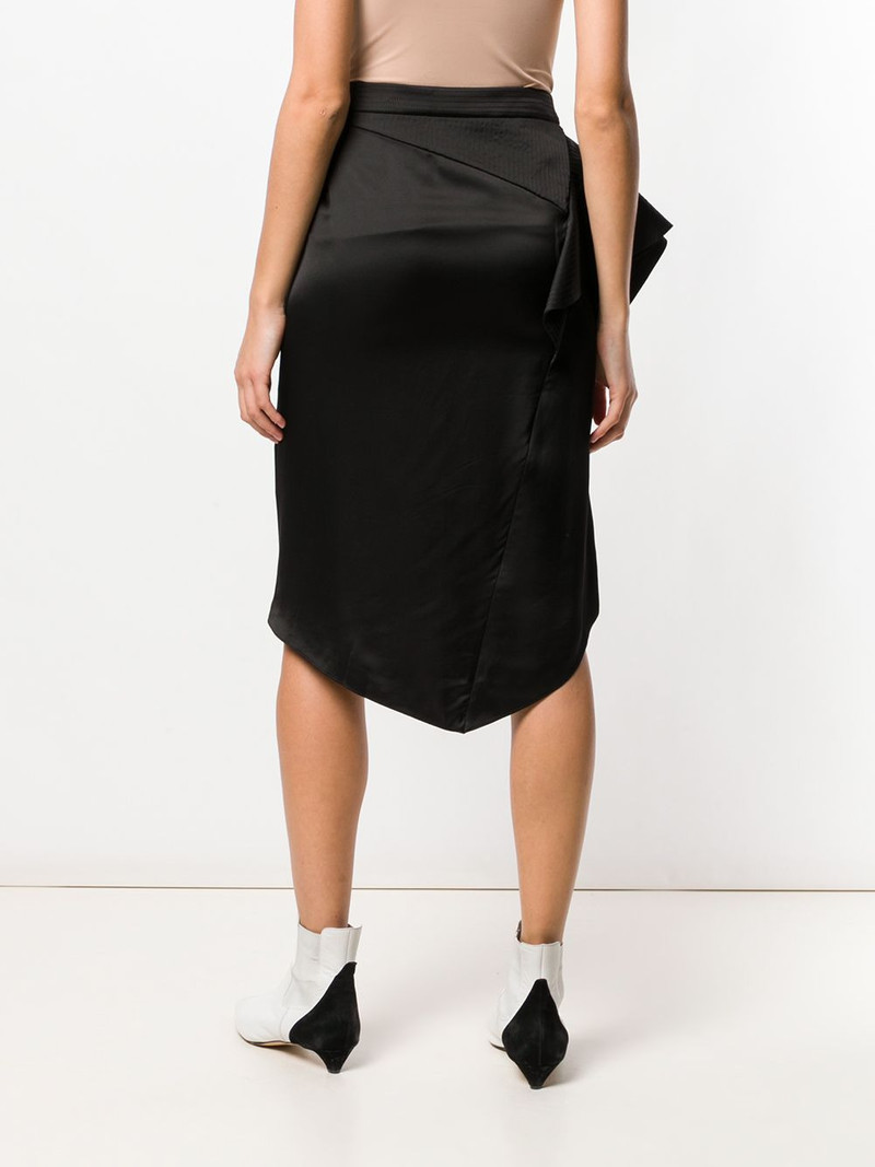 asymmetric draped skirt 4