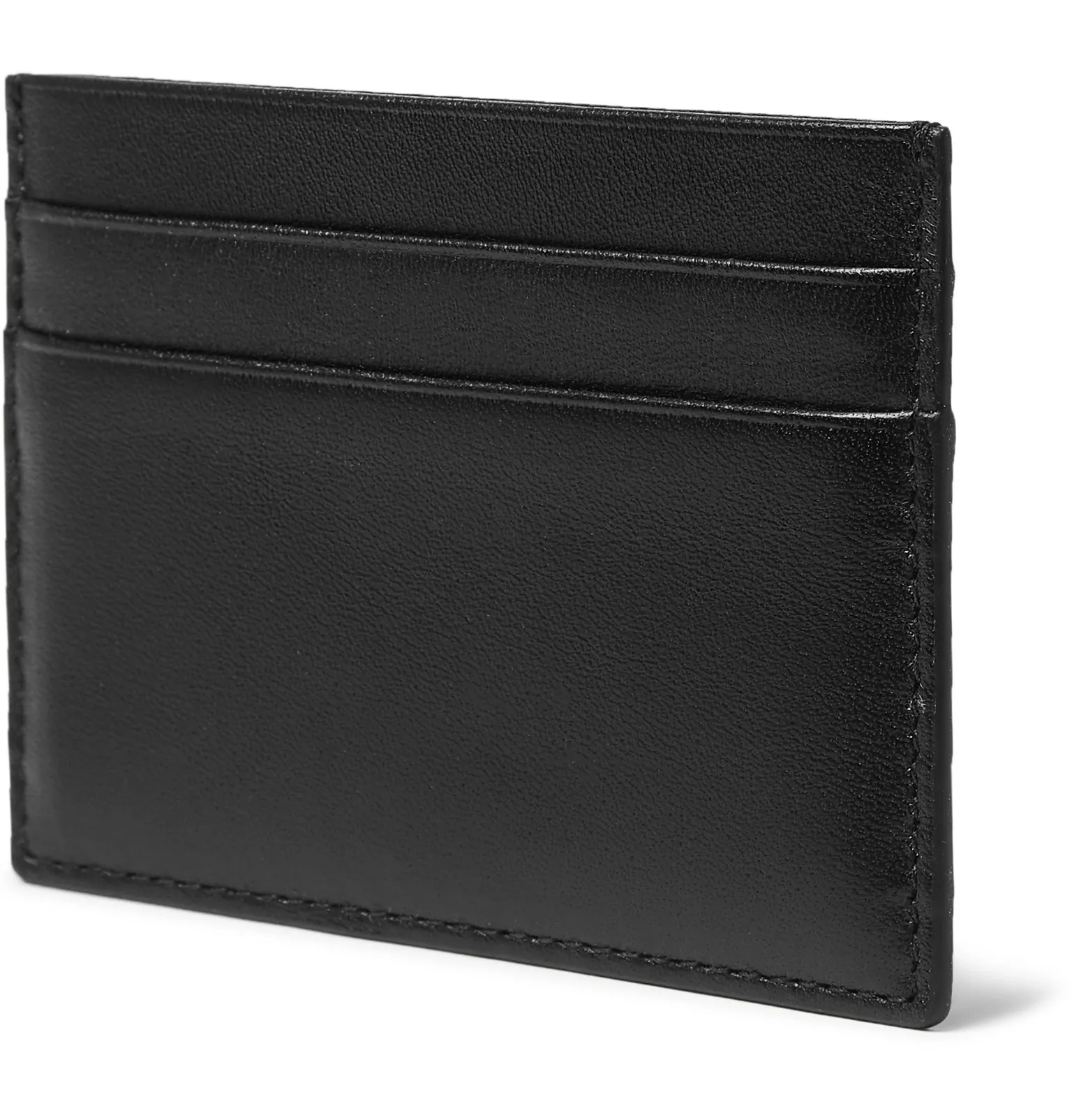 Textured-Leather Cardholder - 3
