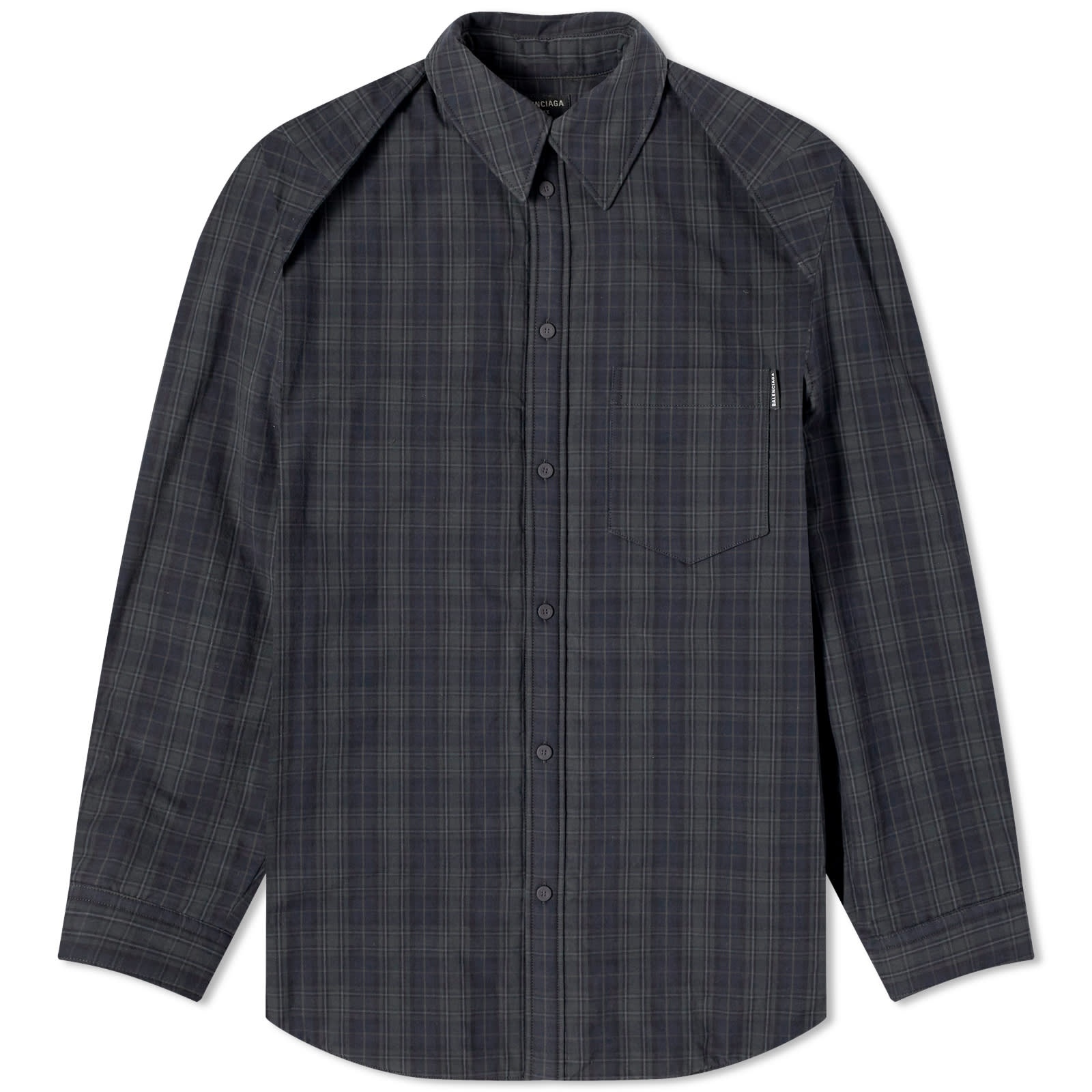 Balenciaga Detachable Flannel Shirt - 1