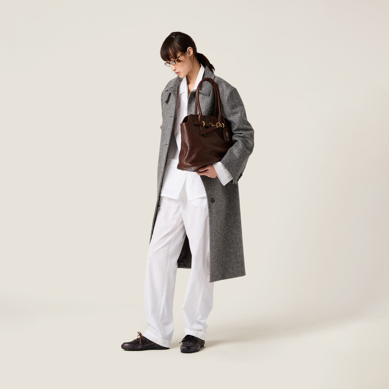 Miu Miu Single-breasted chevron coat outlook