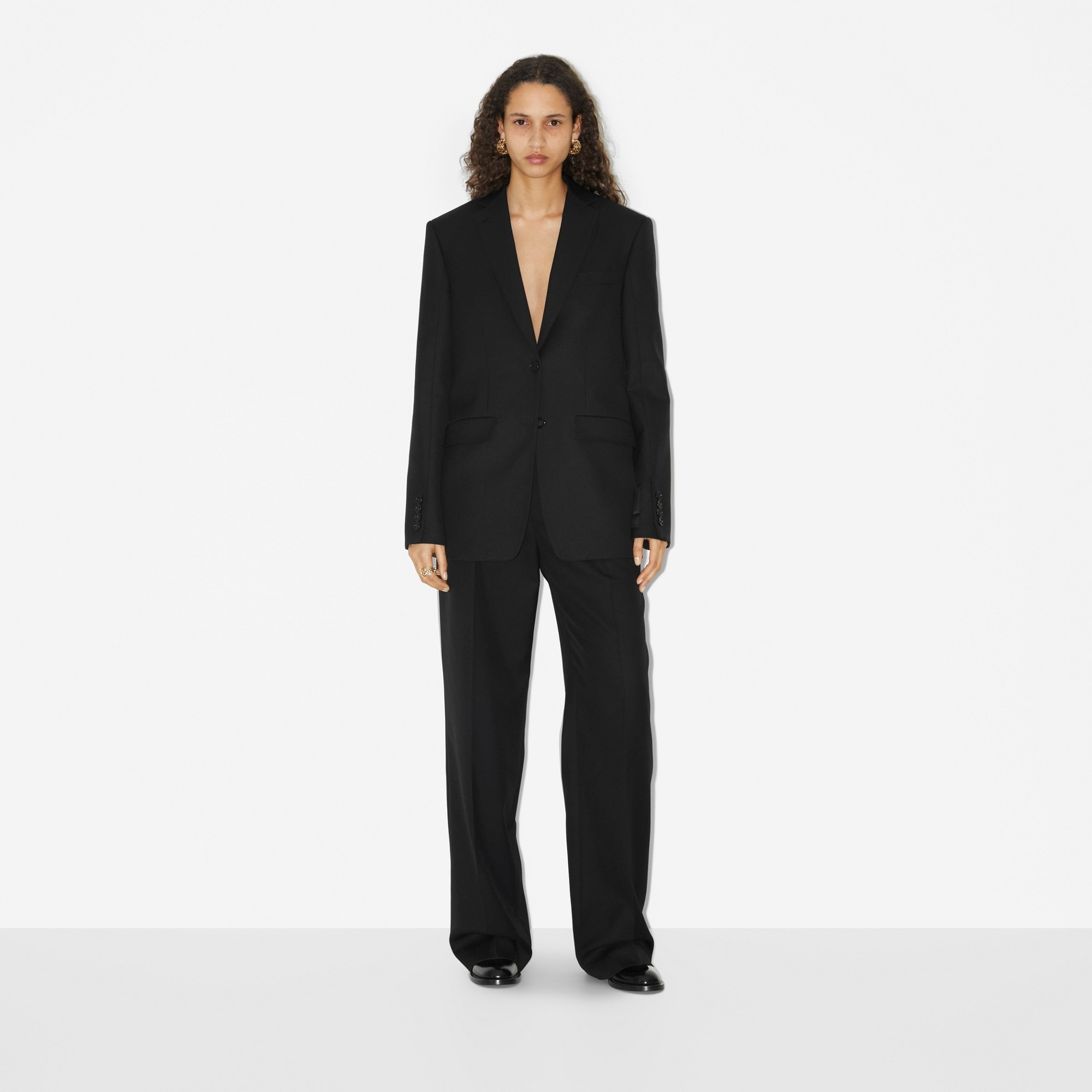 Wool Wide-leg Trousers - 2