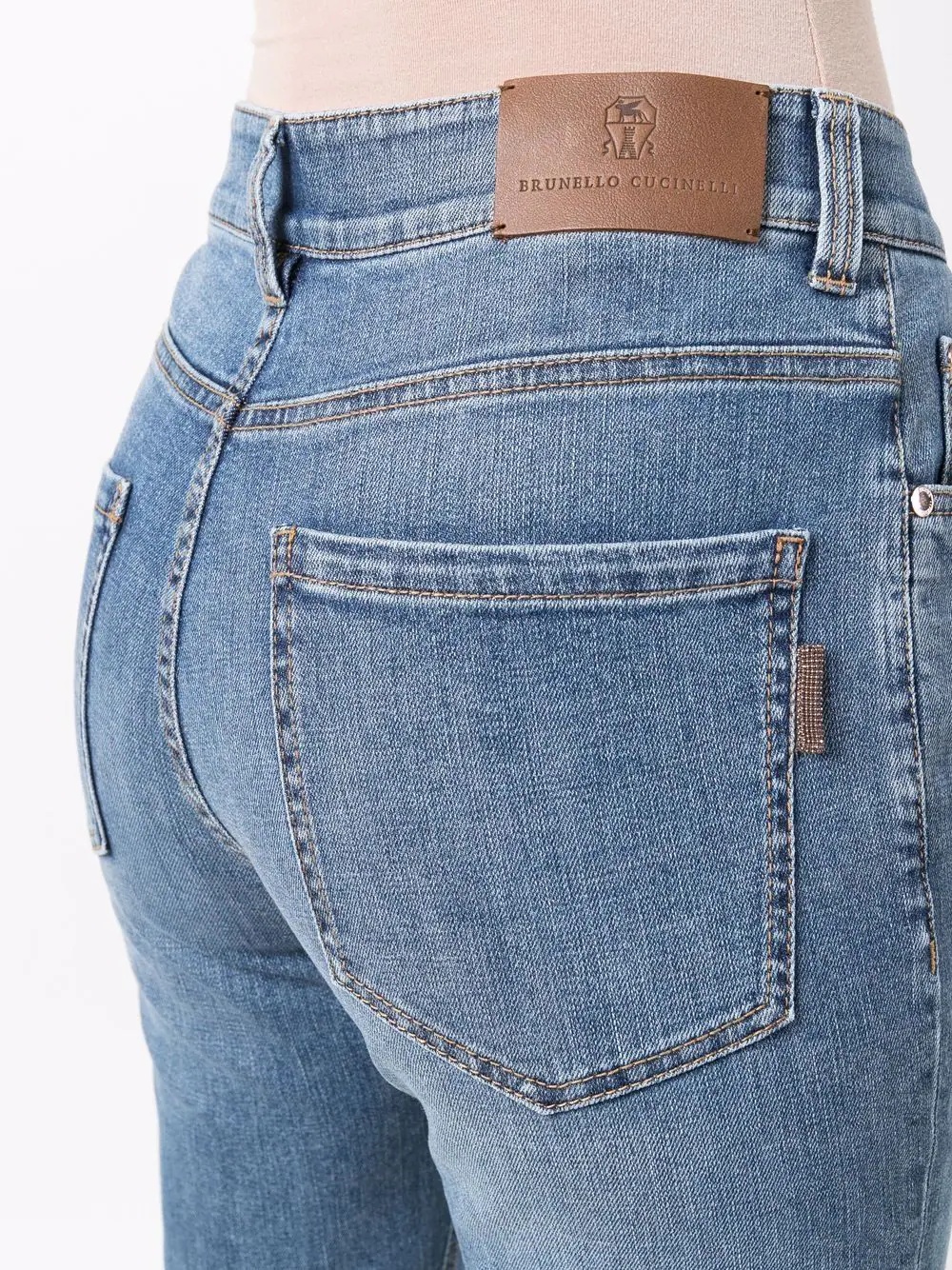 mid-rise straight jeans - 5