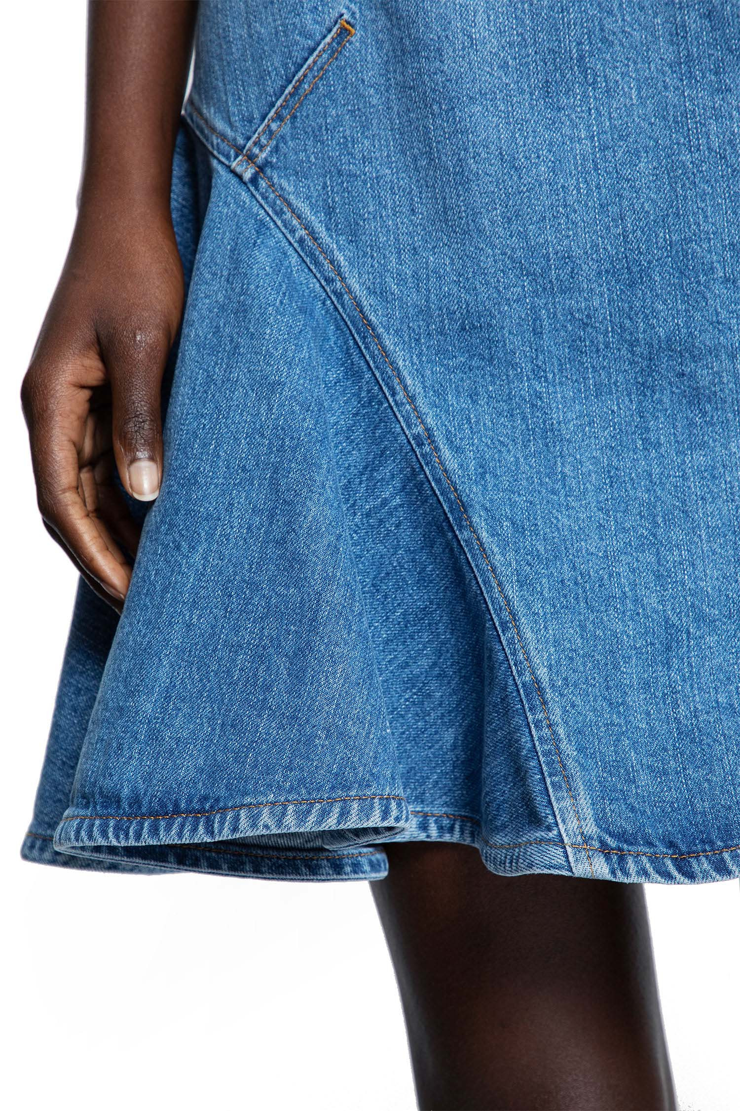 Ruffled-Mini-Skirt-In-Washed-Denim - 4