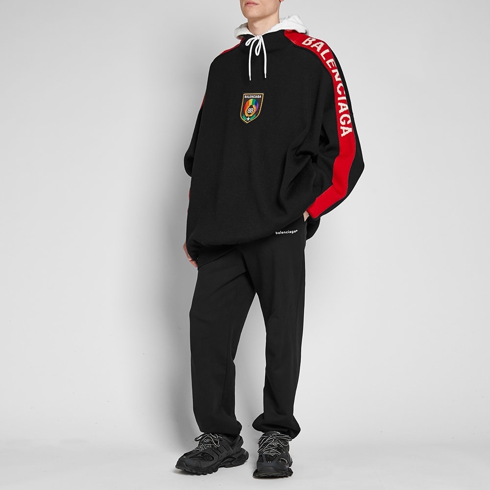 Balenciaga Knitted Crest Logo Hoody - 8