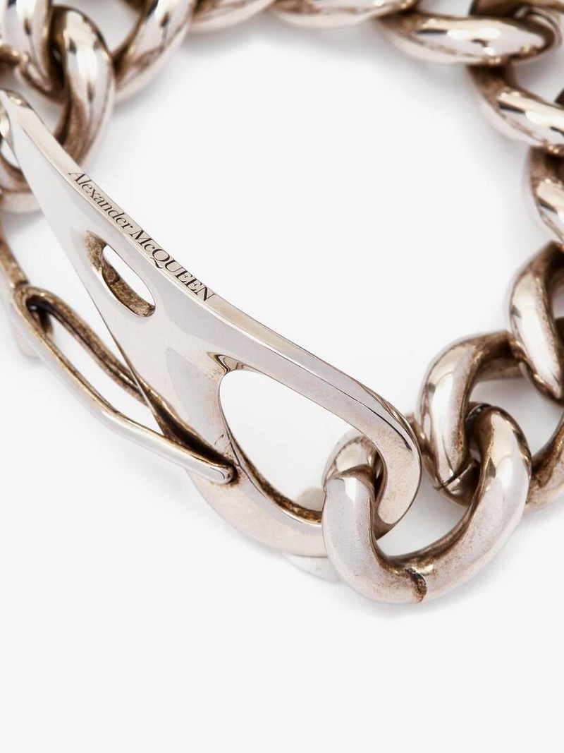 Oversize Chain Bracelet in Antique Silver 3