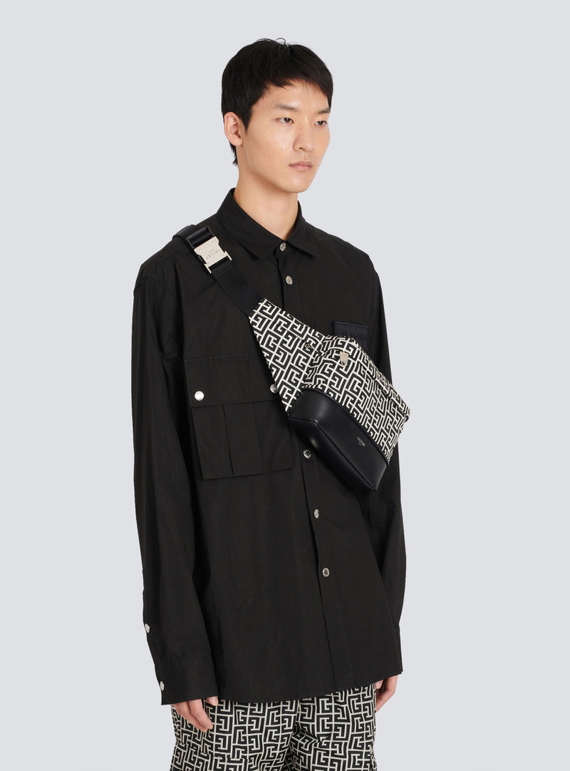 Balmain Maxi monogram nylon belt bag outlook
