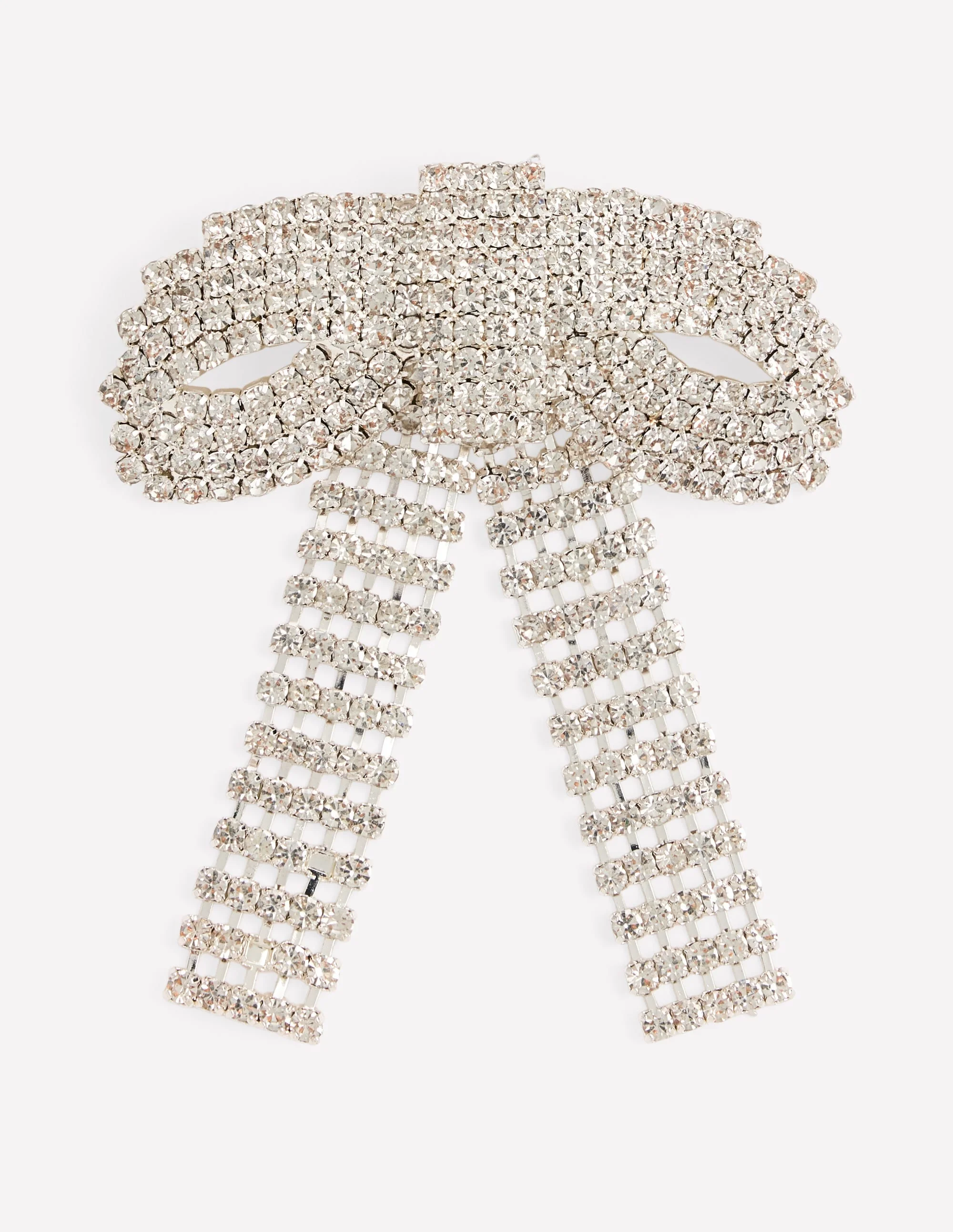 Sparkle Bow Brooch-Clear - 1