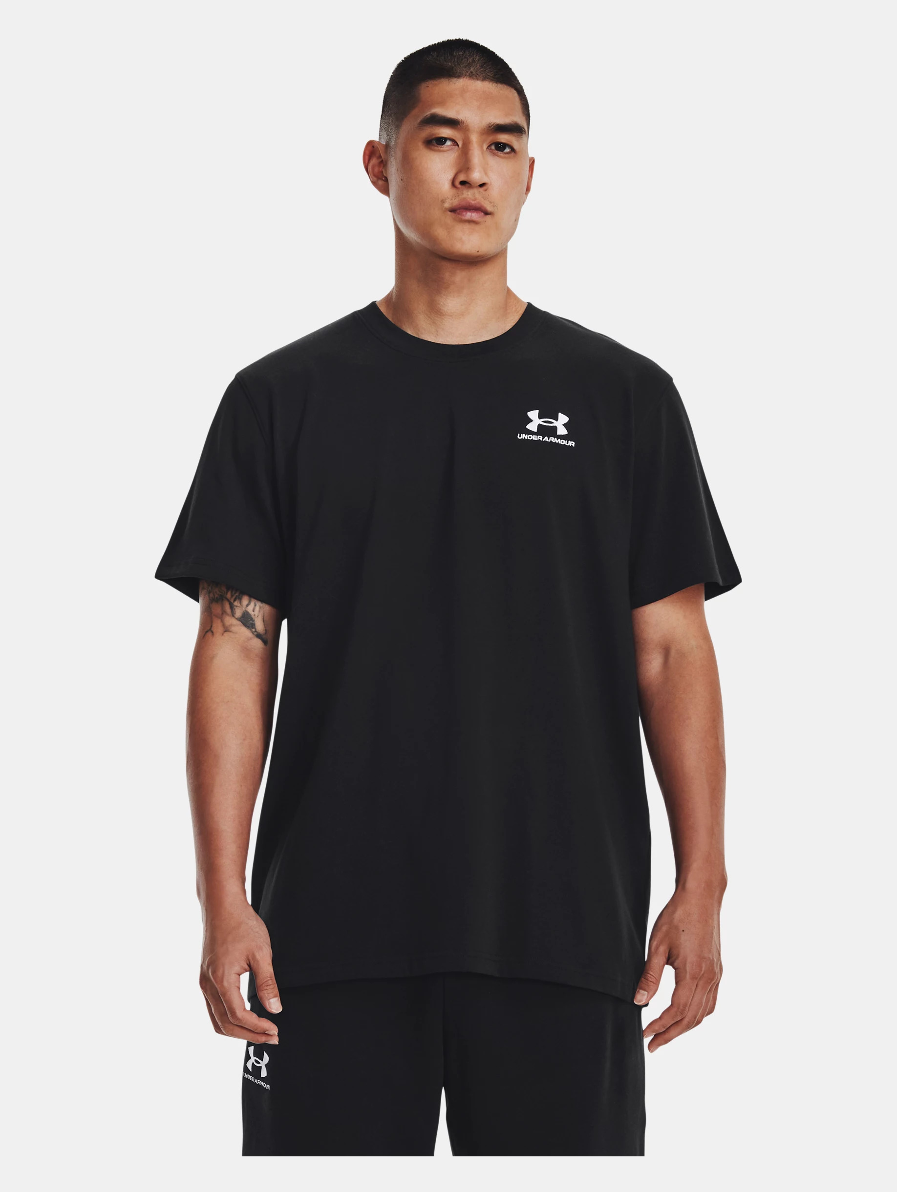 Men's UA Logo Embroidered Heavyweight Short Sleeve - 2