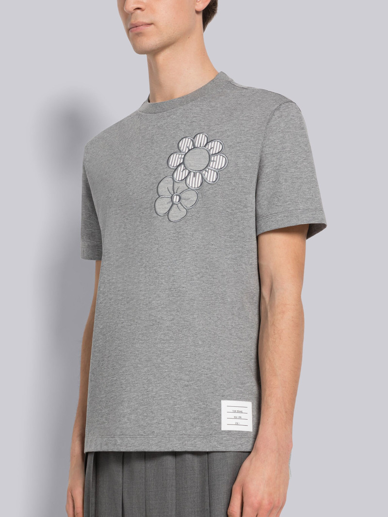 Thom Browne floral embroidery T-shirt outlook