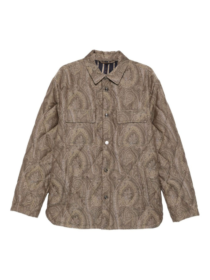 paisley-print shirt jacket 1