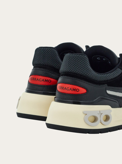 FERRAGAMO Low cut sneaker with Gancini eyelet outlook