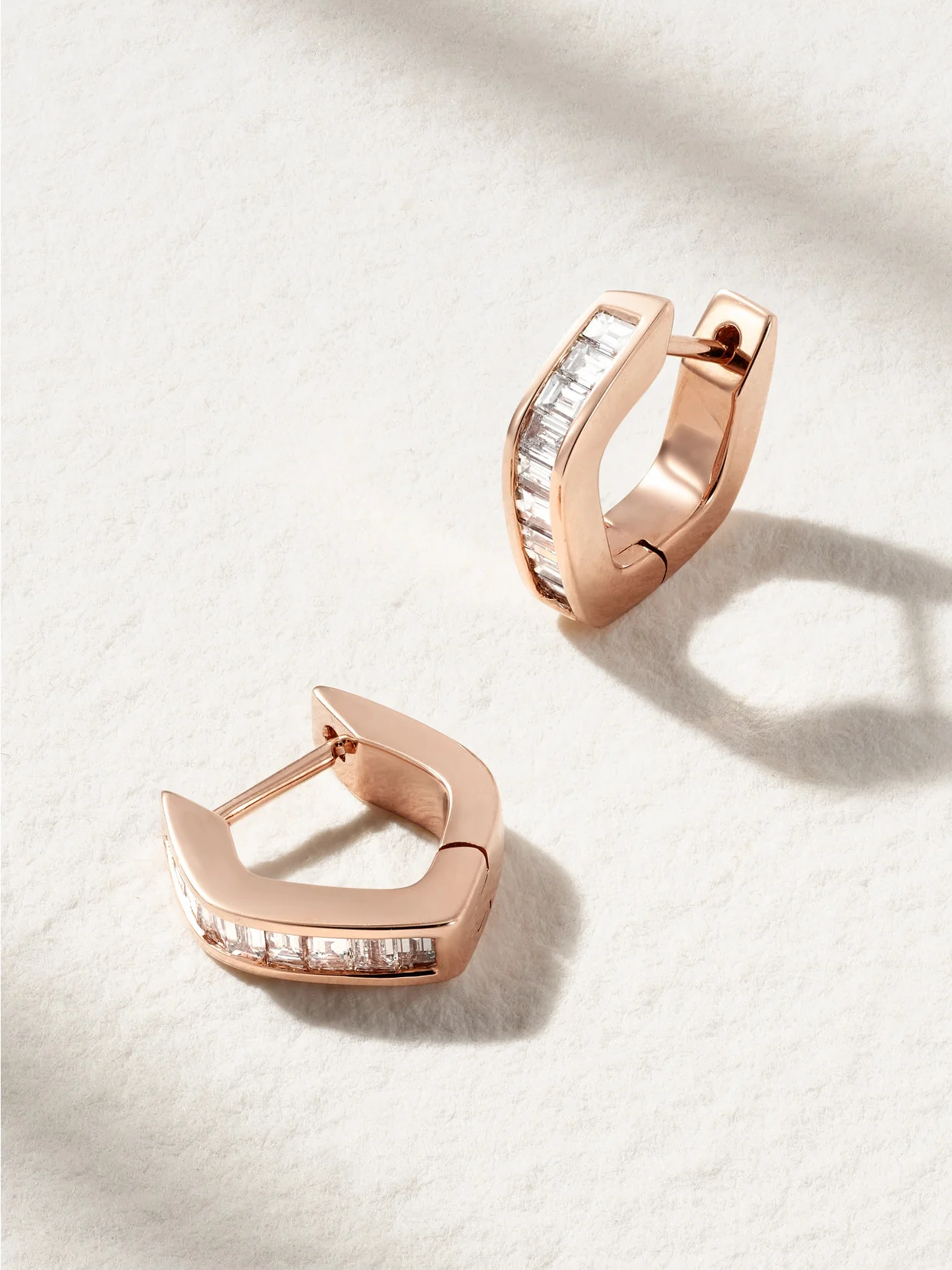 Georgie 18-karat Rose Gold Diamond Earrings - 1