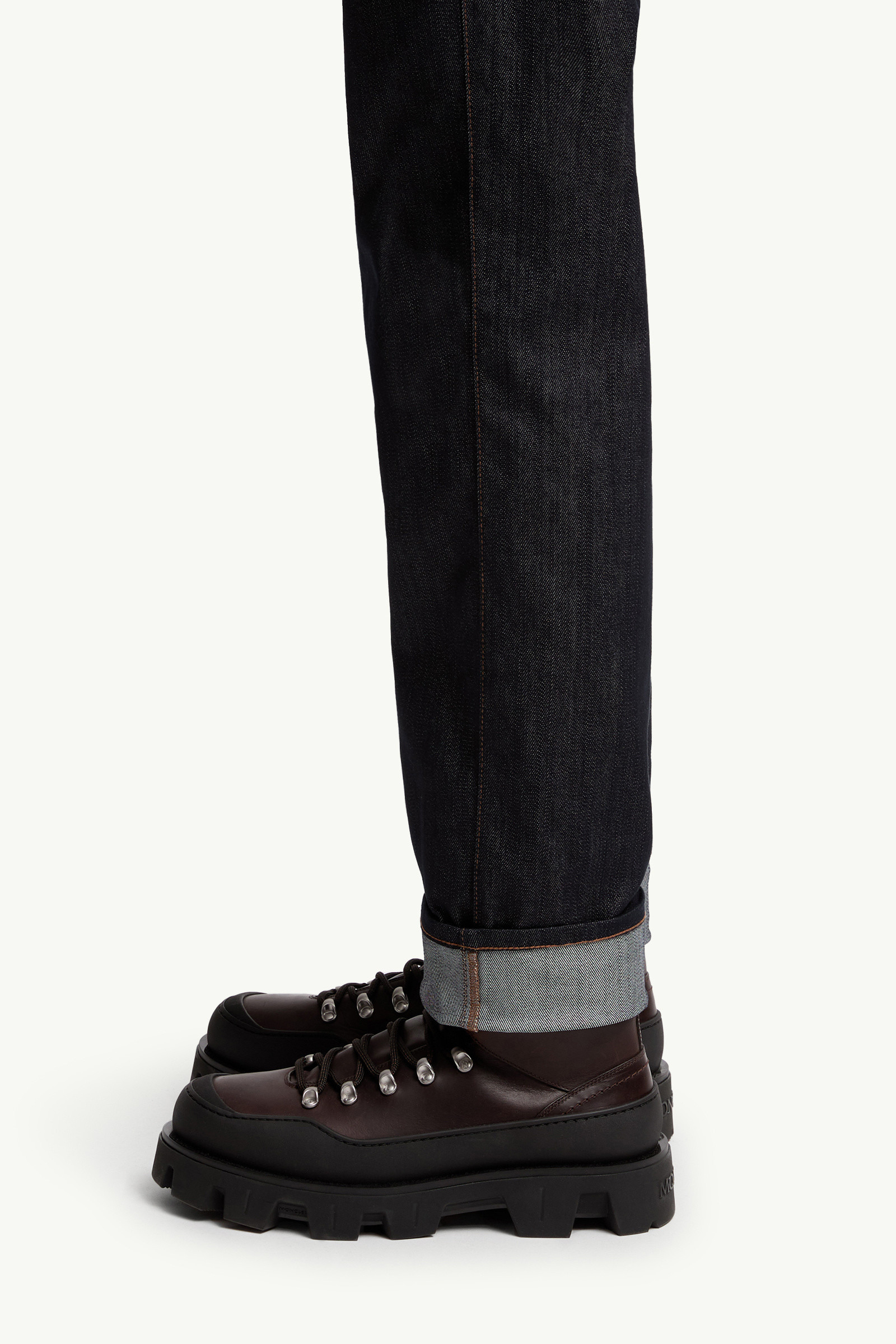 Straight Leg Denim Jeans - 4