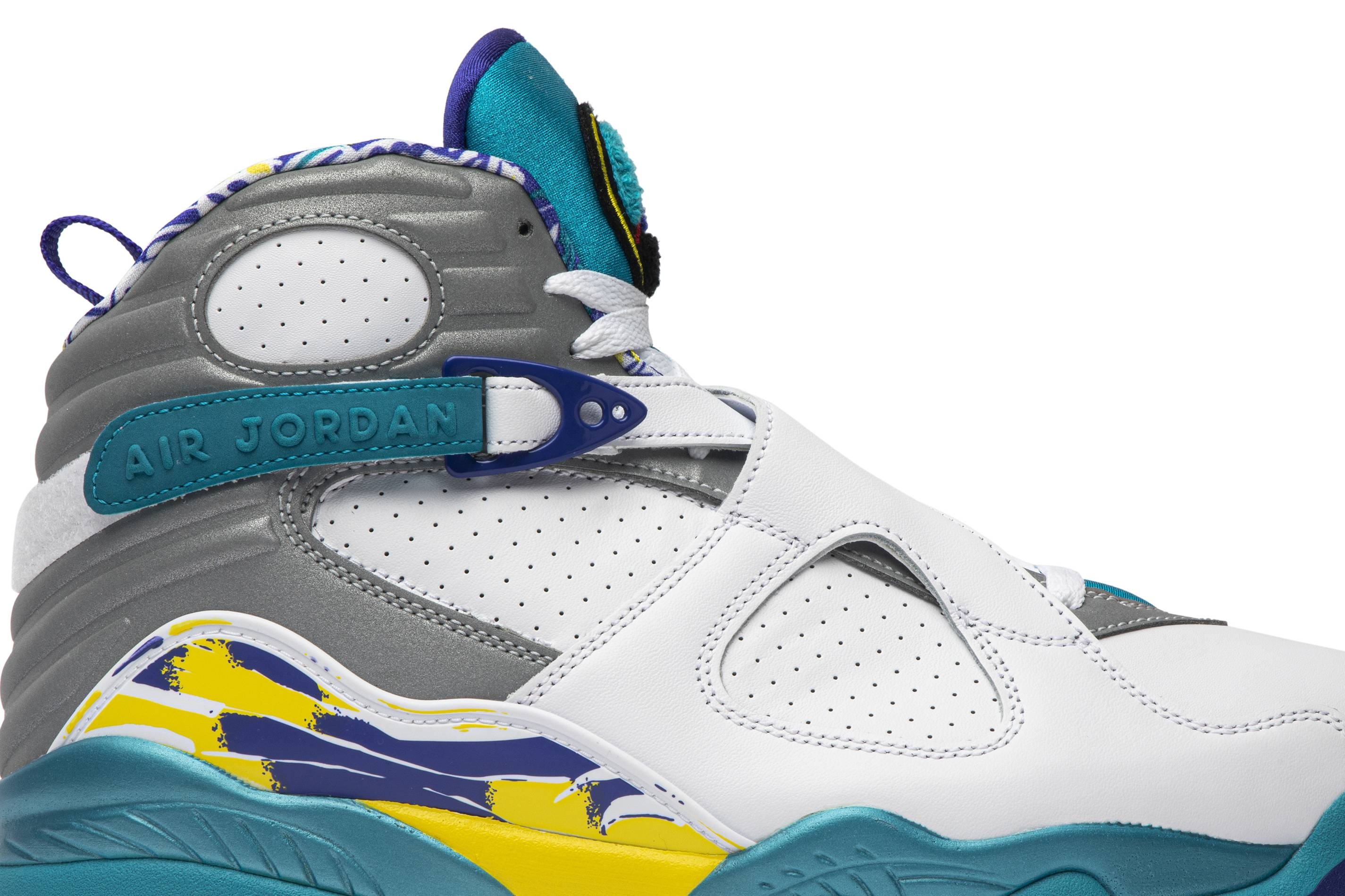 Wmns Air Jordan 8 Retro 'White Aqua' - 2