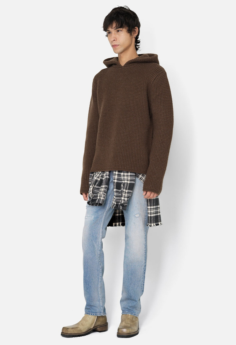 WOOL WAFFLE KNIT PONCHO 4