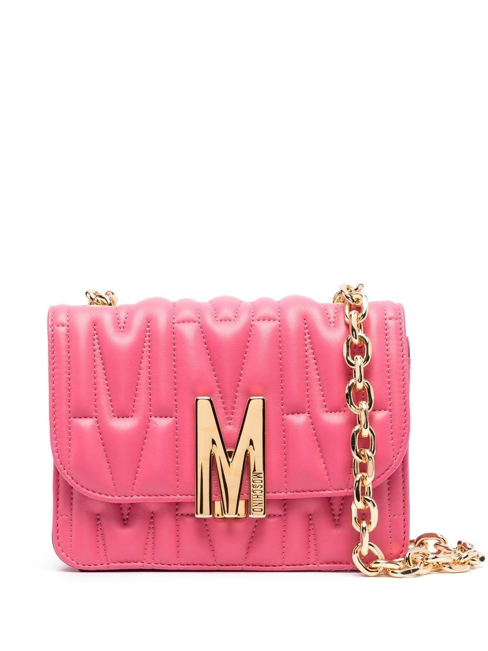 medium logo-quilted shoulder bag - 1