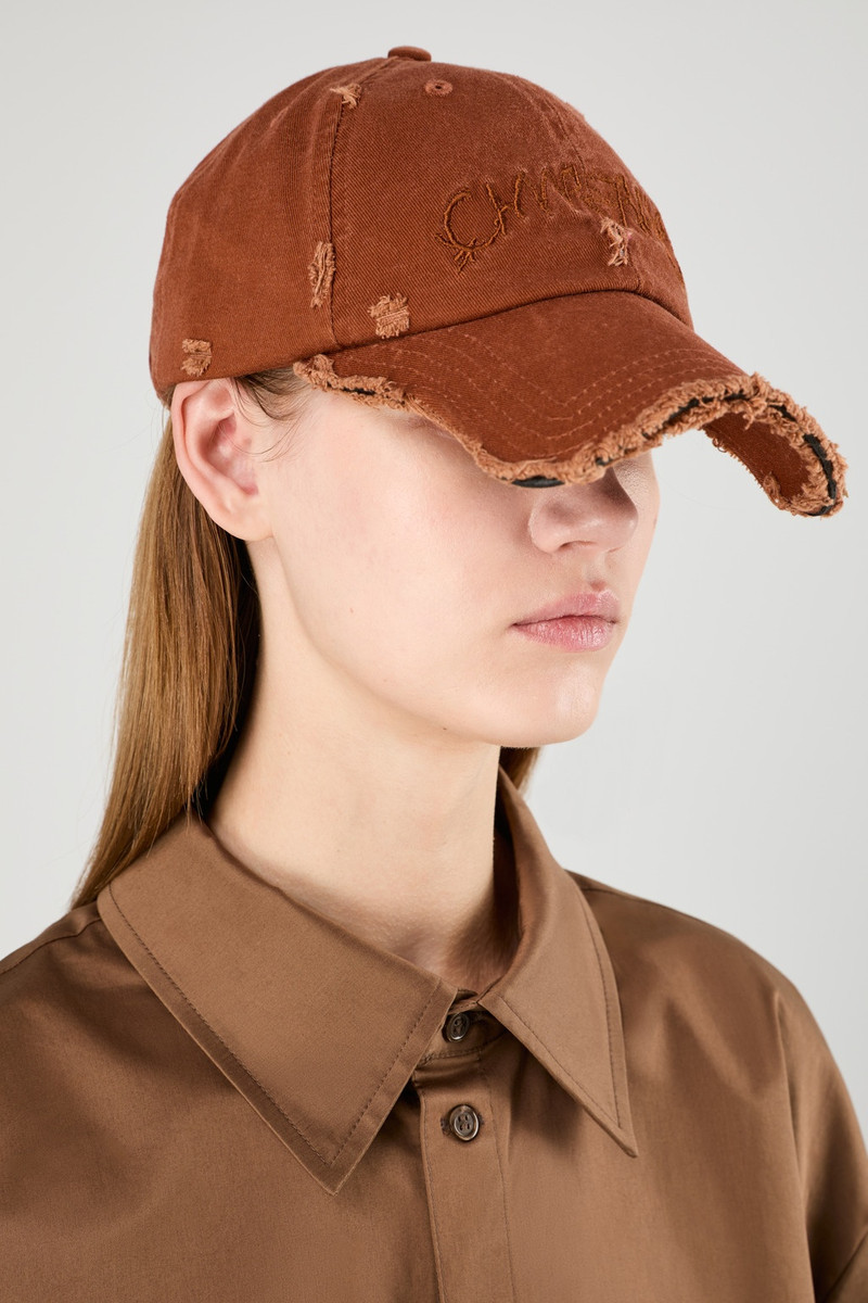 Faded Terracotta Distorted Washed Cap 1