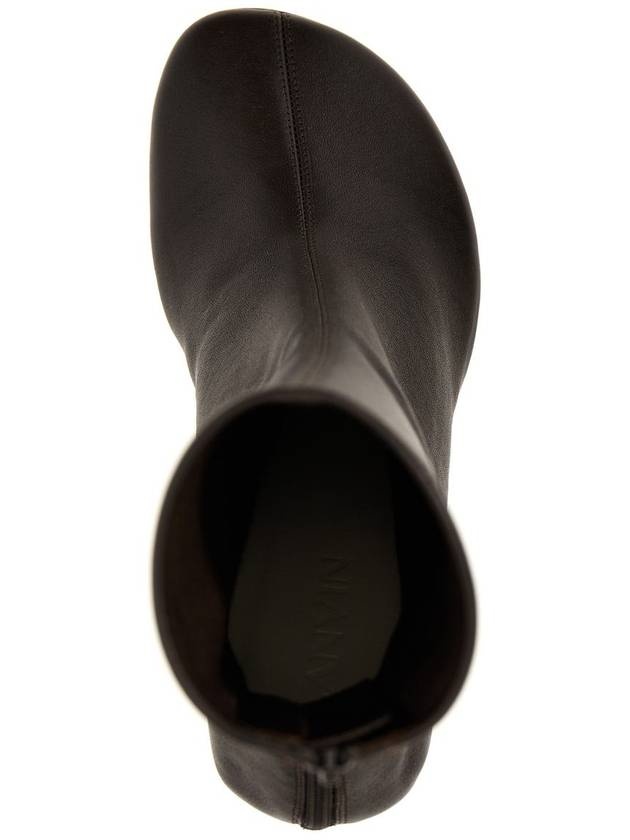 ショートブーツ・ブーティ LANVIN FW23 'Sequence' ankle boots (FWBOSI0ANASTA23 652) Lanvin Boots FWBOSI0ANASTA23652 Brown | balaan | REVERSIBLE
