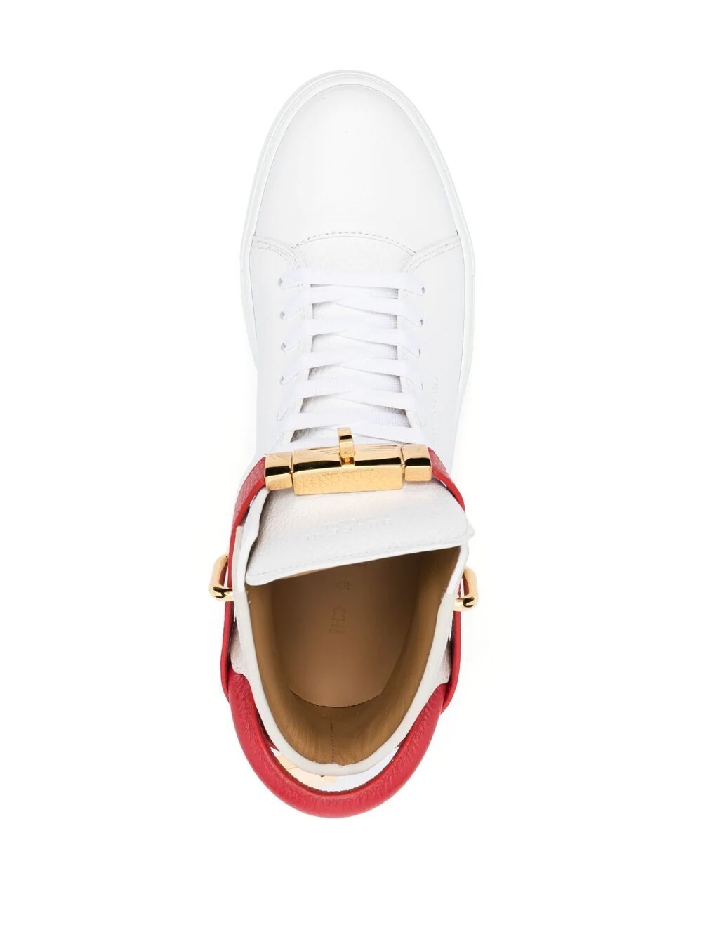 colour-block high top sneakers - 4