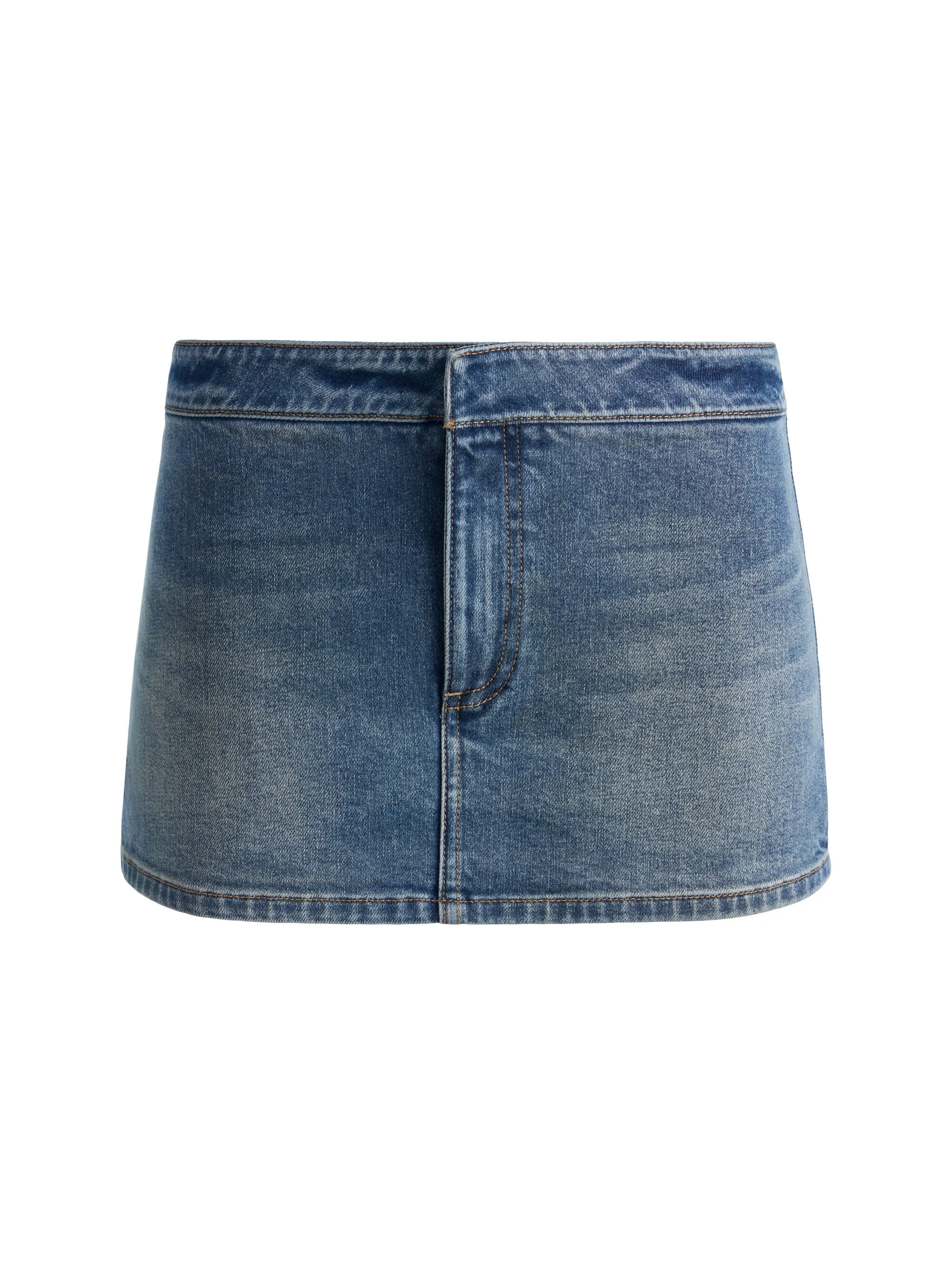 BAYLEY DENIM MINI SKORT - 1