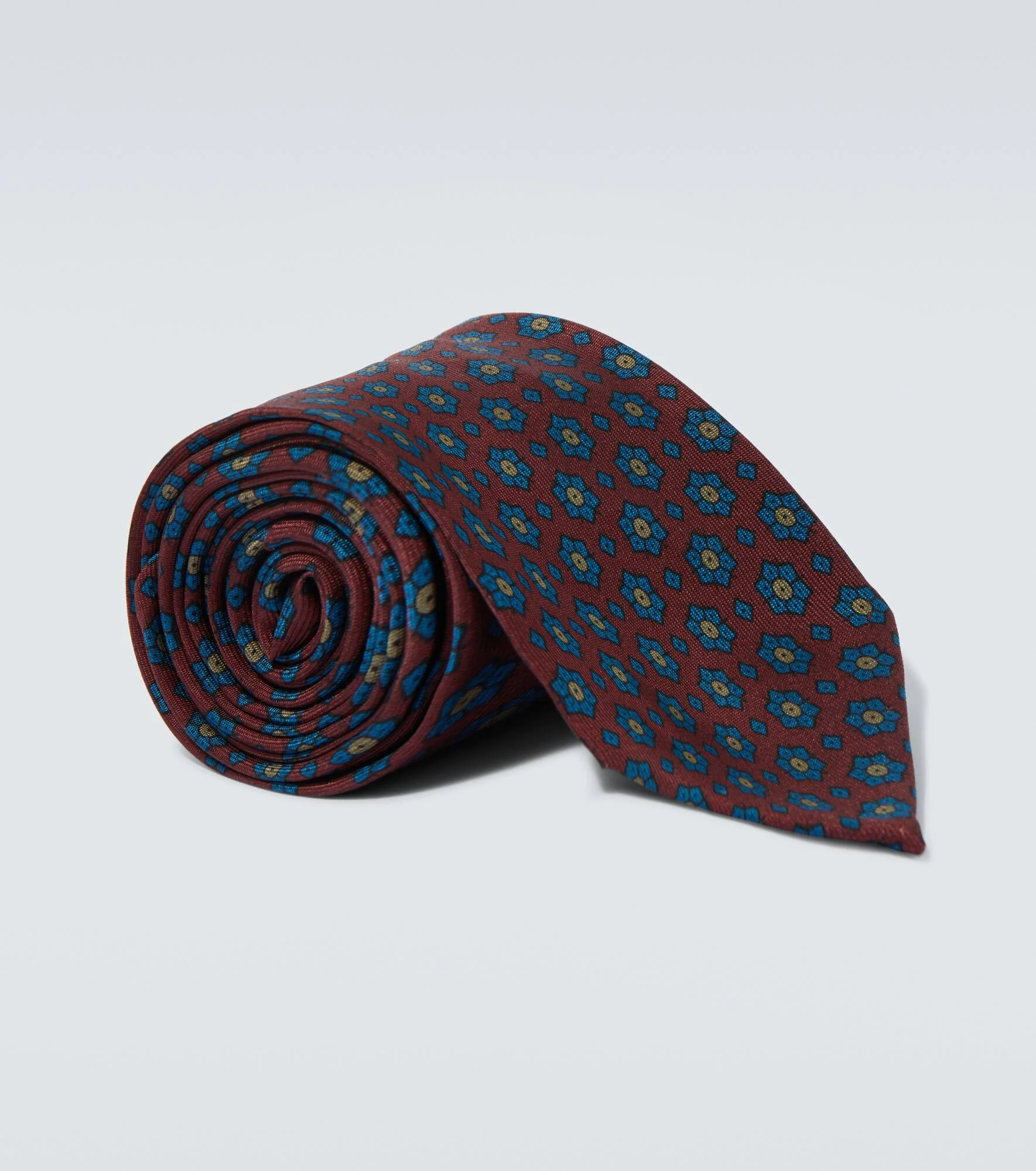 Printed silk satin tie - 1