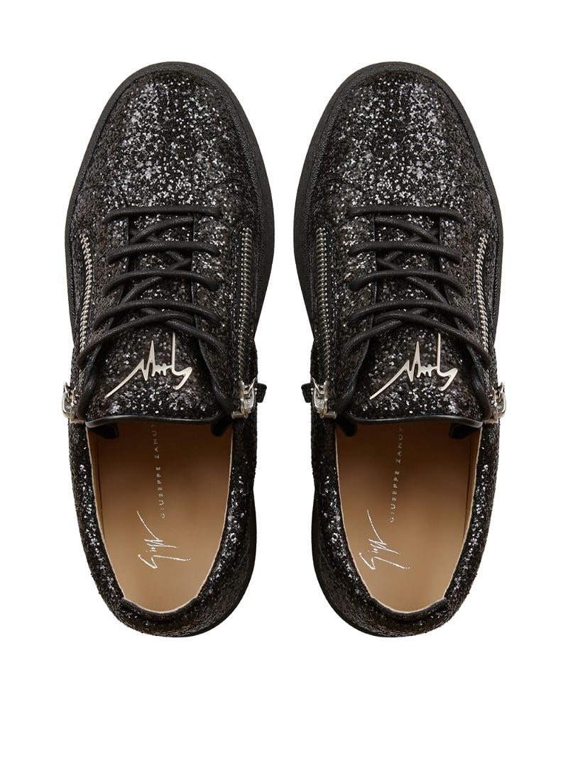 Frankie glitter low-top sneakers - 4