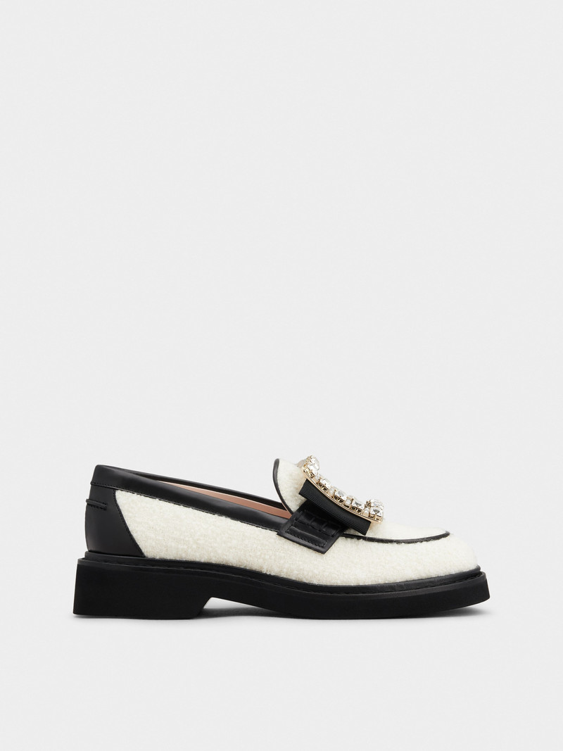 Viv' Rangers Strass Buckle Loafers in Fabric 1