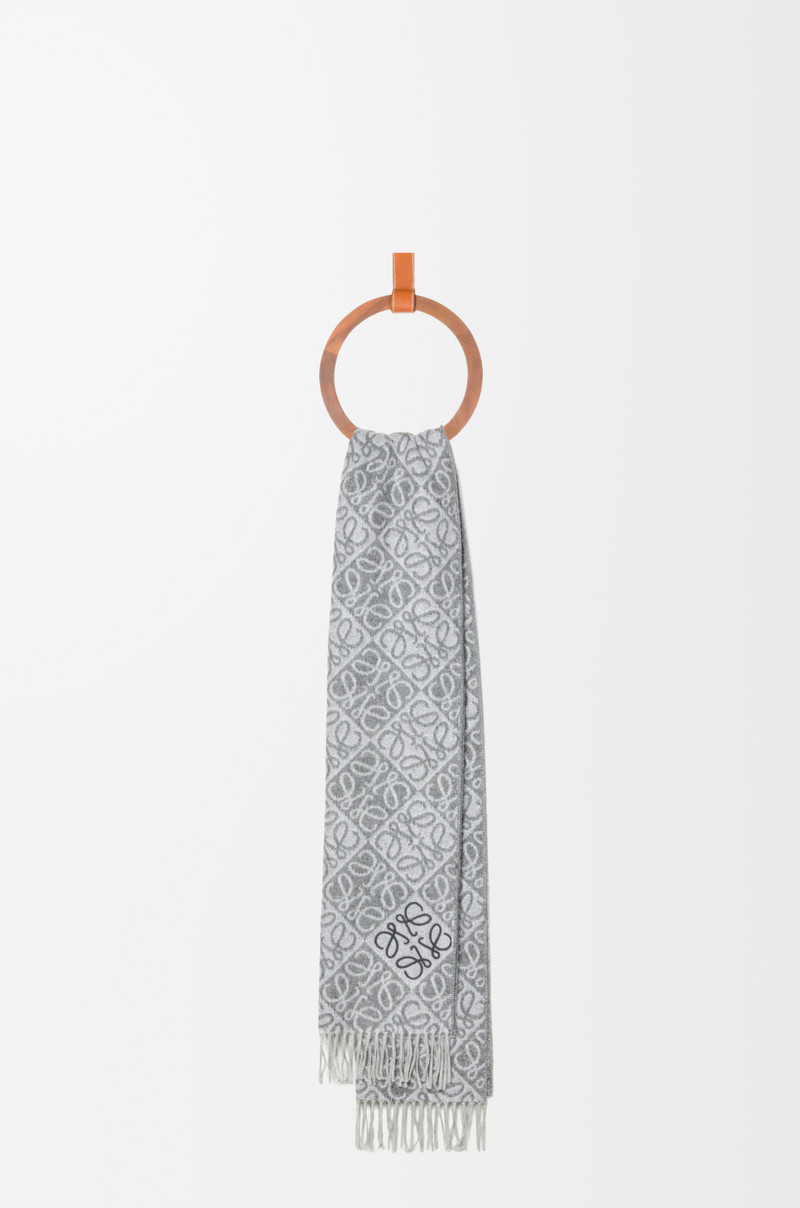 Loewe Anagram scarf in wool and cashmere outlook