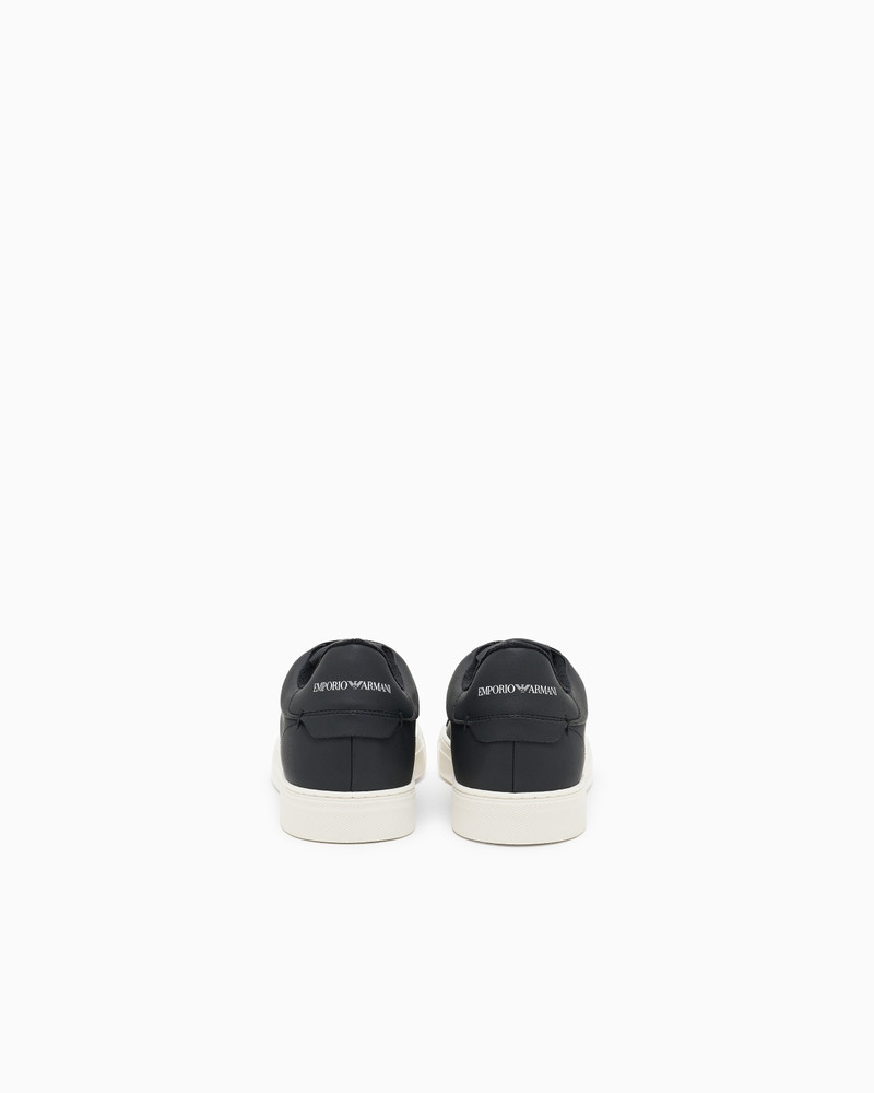 EMPORIO ARMANI SUPPLE LEATHER SNEAKERS outlook