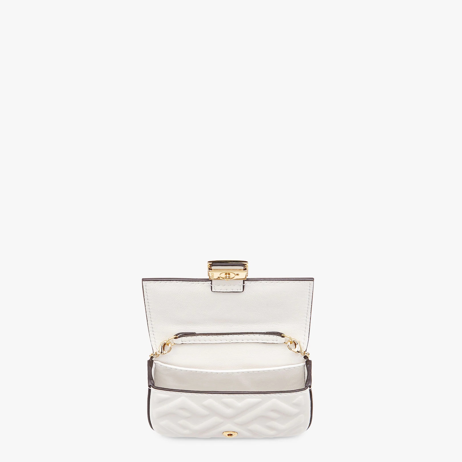 White nappa leather charm - 4