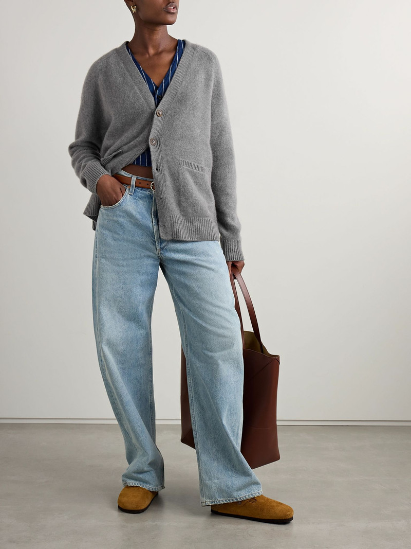 The Elder Statesman Cashmere cardigan Gray outlook