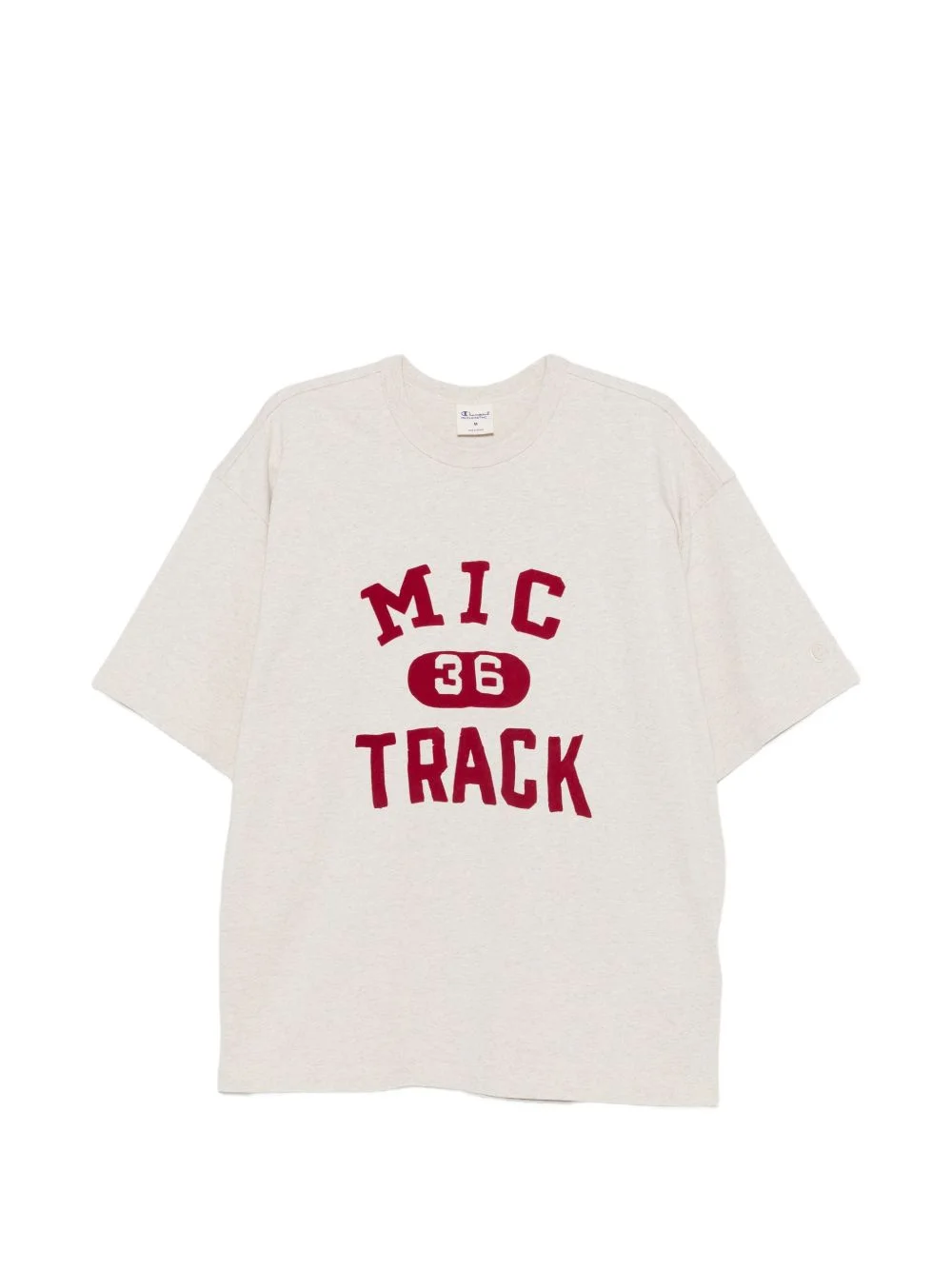 lettering-details T-shirt - 1
