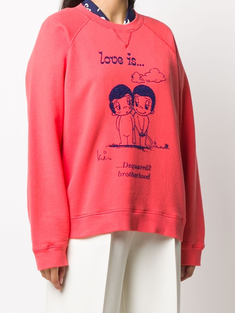 Love Is print sweatshirt - 3