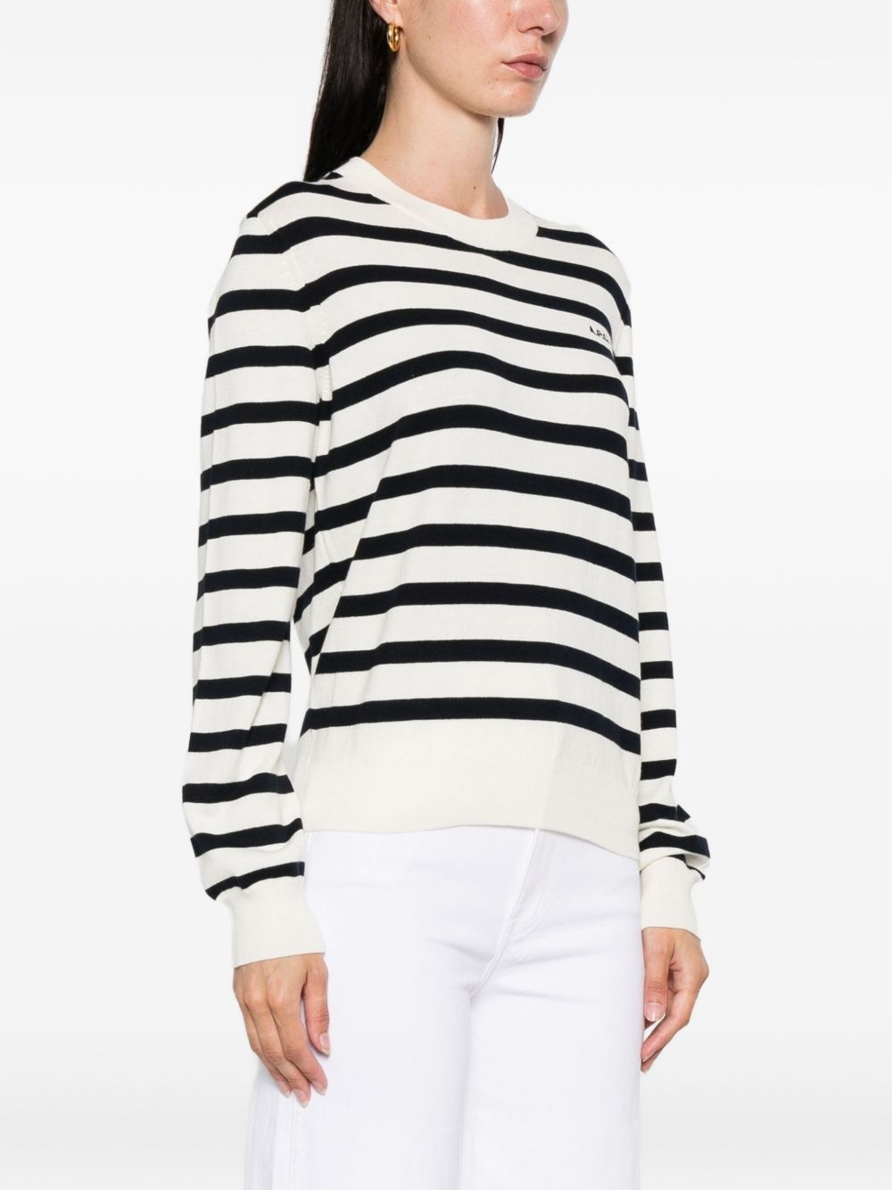 Josepha striped crew-neck jumper - 3
