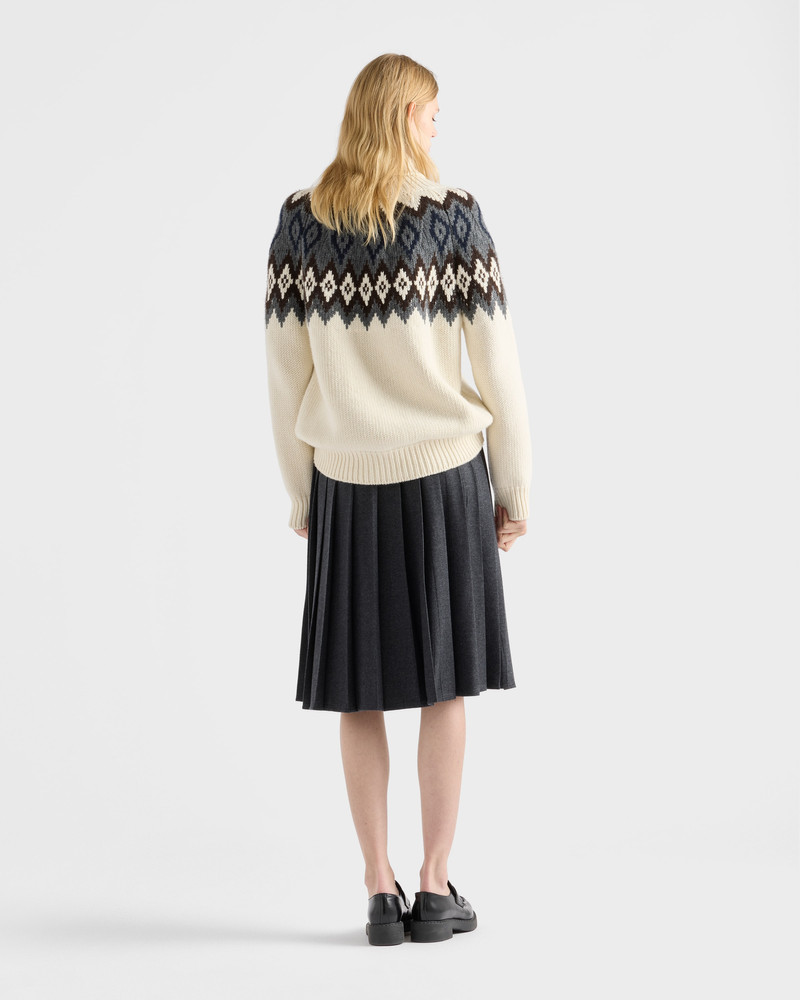 Cashmere and wool turtleneck sweater 5