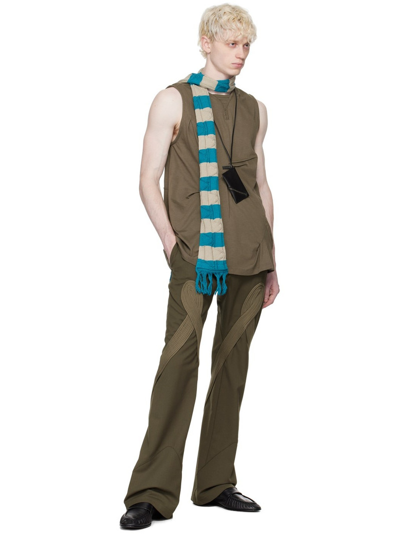 Kiko Kostadinov Khaki Deultum Trousers outlook