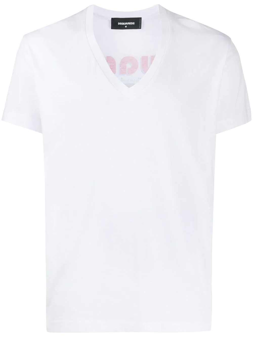 V-neck logo T-shirt - 1