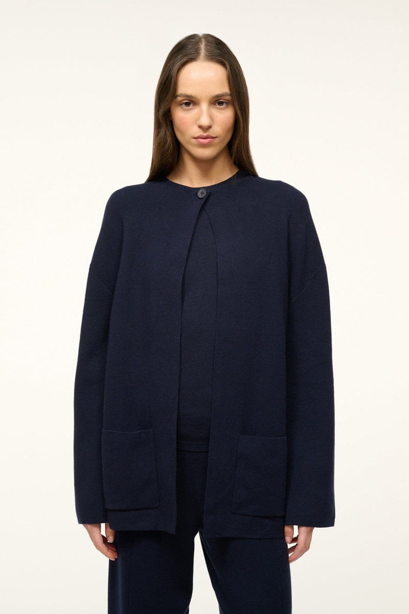 CARDIGAN NAVY에 STAUD CARRY 3