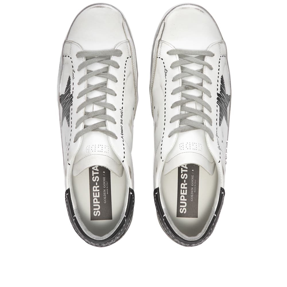 Golden Goose Super-Star Leather Metal Logo Sneaker - 5