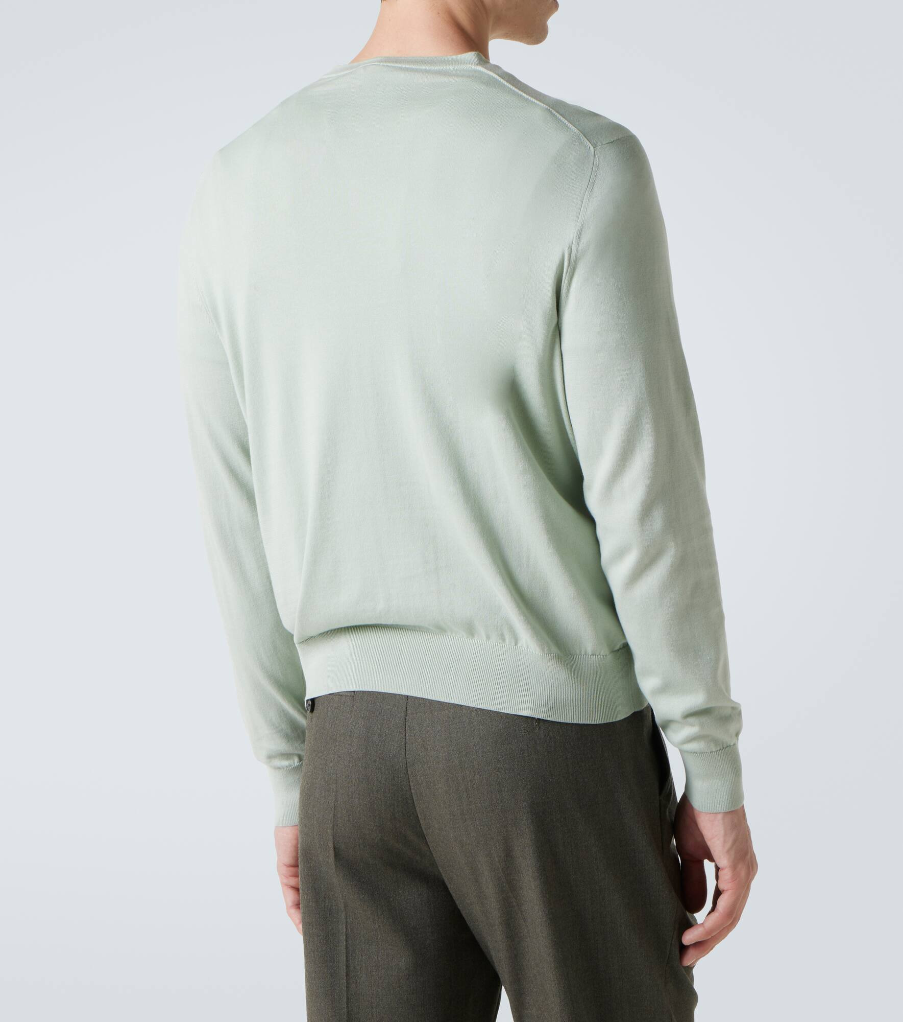 Cotton crewneck sweater - 4