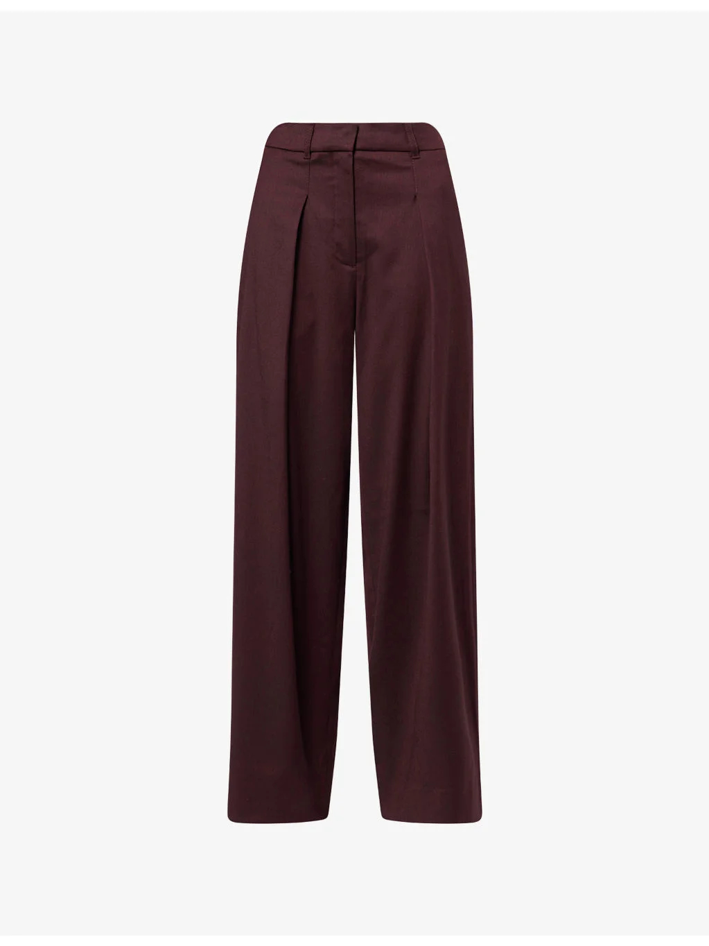 Luxe Wide-Leg Stretch-Wool Blend Trousers - 1